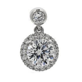 Picture of Round outline with diamond bail pendant