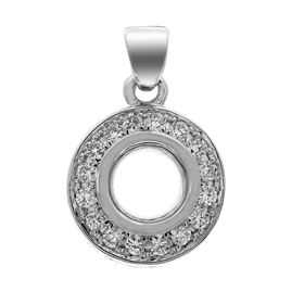 Picture of Bezel set pendant round center with bail