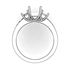 Picture of Trellis three stone ring channel set square stones 2