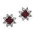Picture of Four prong round center earrings