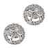 Picture of 2 bead round outline round center earrings