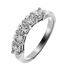 Picture of Curved band shared prong set under gallery