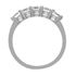 Picture of Curved band shared prong set under gallery