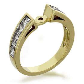 Picture of Open center channel set princess cut stones