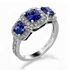 Picture of Three stone halo under gallery princess cut