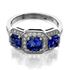 Picture of Three stone halo under gallery princess cut
