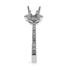 Picture of Three stone halo split prong set