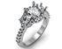 Picture of Three stone halo shared prong set 2