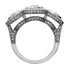 Picture of Three row three stone halo bezel set