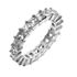 Picture of Princess cut stones shared prong eternity band