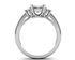 Picture of Trellis three stone ring round side stones oval center