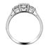 Picture of Three stone ring round side stones oval center 2