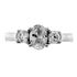 Picture of Three stone ring round side stones oval center 2