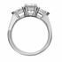 Picture of Three stone ring pear side stones round center