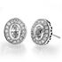 Picture of Bezel set with filigree oval center earrings