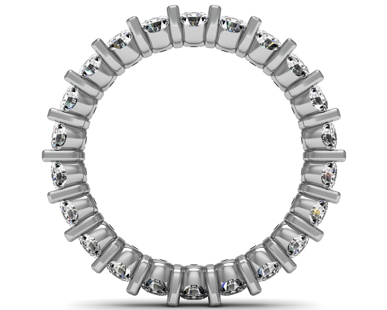 Fancy shared prong eternity band 2 Fine Jewelry Manufacturer R. S