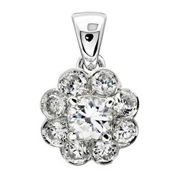 Picture of Bezel set pendant with four prong center