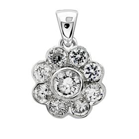 Picture of Bezel set pendant with round center stone
