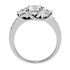 Picture of Trellis three stone ring pave set square stones