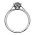 Picture of Cathedral style 4 prong head solitaire ring