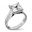 Picture of Trellis solitaire princess cut flush fit shank