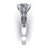 Picture of 6 prong Solitaire with accents channel set