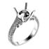 Picture of Solitaire with accents three row pave set 2