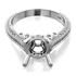 Picture of Solitaire with accents three row pave set 2