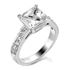 Picture of Solitaire with accents pave set princess cut