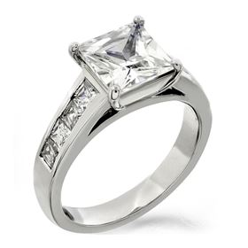 Picture of Solitaire with accents channel set princess cut