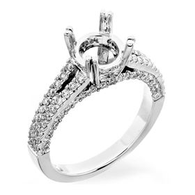 Picture of Split shank round center diamonds on the side