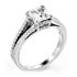 Picture of Split shank princess cut diamonds on the head