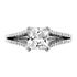 Picture of Split shank princess cut diamonds on the head