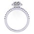 Picture of Split prong halo round outline round center