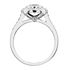 Picture of Bezel set round outline halo ring
