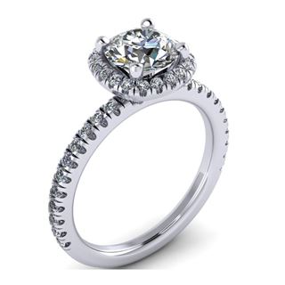 Picture of Cushion outline halo round center 2