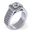 Picture of Three row halo square cut corner