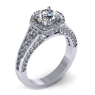 Picture of Three row halo round outline 4