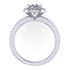 Picture of Halo ring cushion outline cushion center 3