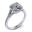 Picture of Halo ring split shank cushion center