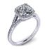 Picture of Halo ring split shank cushion center