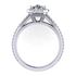 Picture of Halo ring split shank cushion center