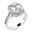Picture of Halo ring emerald outline emerald cut center