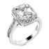 Picture of Halo ring emerald outline emerald cut center