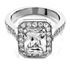 Picture of Halo ring emerald outline emerald cut center
