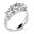 Picture of Three stone ring round stones basket style 3