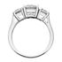 Picture of Three stone ring round stones basket style 2