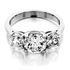 Picture of Three stone ring round stones basket style 2