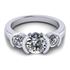 Picture of Three stone ring bezel set