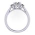 Picture of Three stone ring oval center round side stones